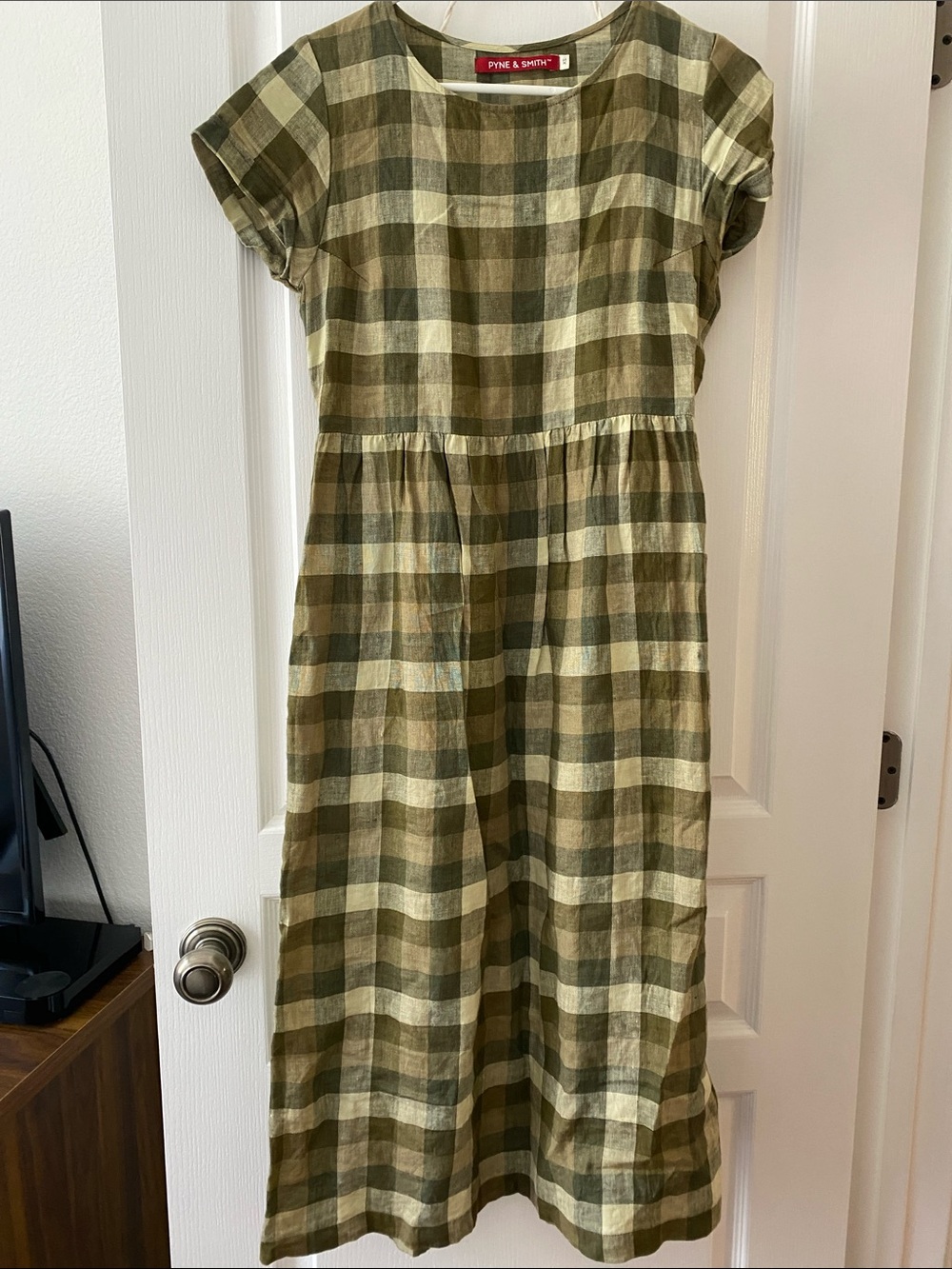 Pyne and smith checked dress